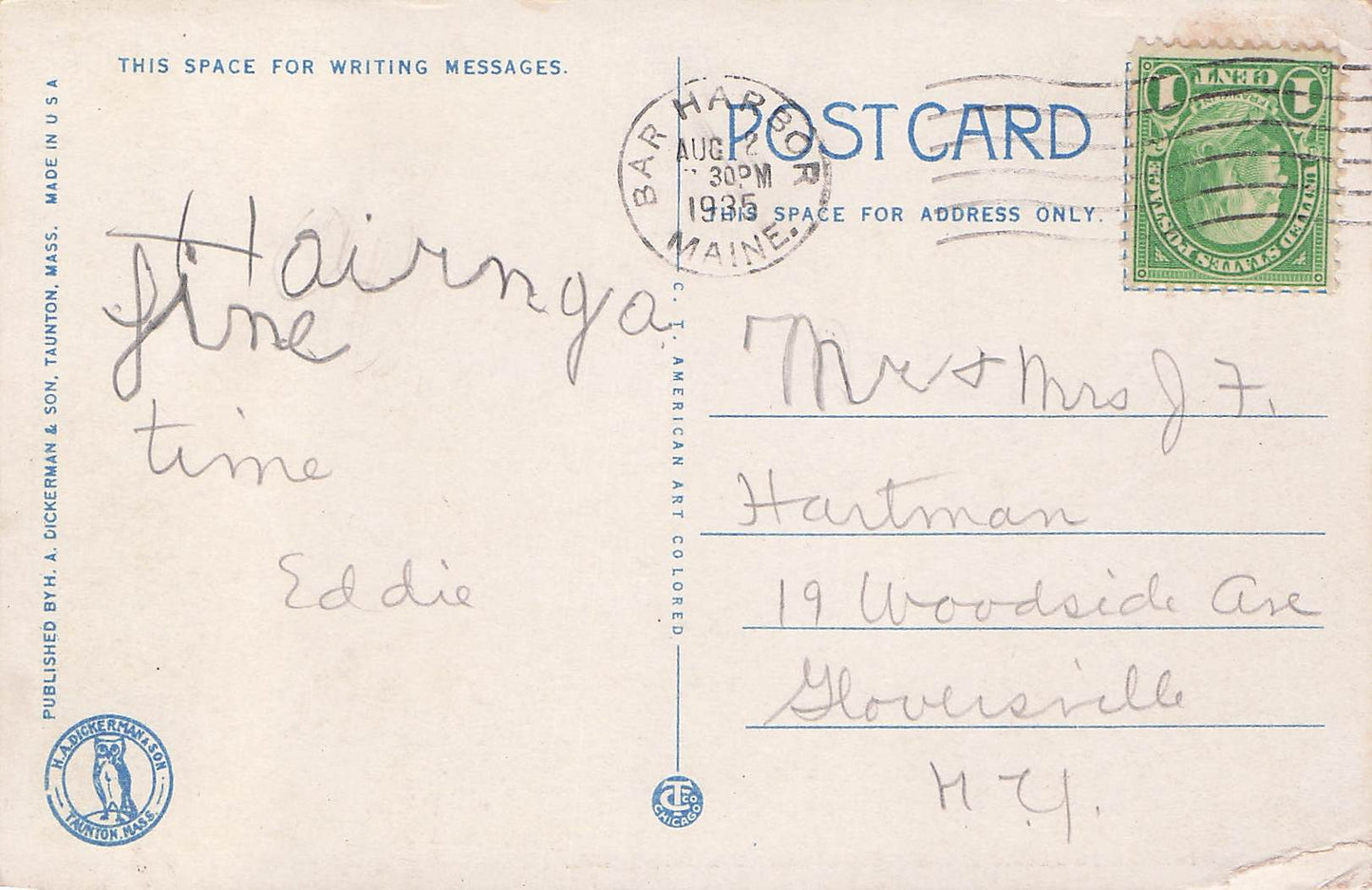 1935 08 12 Entrance to Somes Sound, MT. Desert Island, Maine