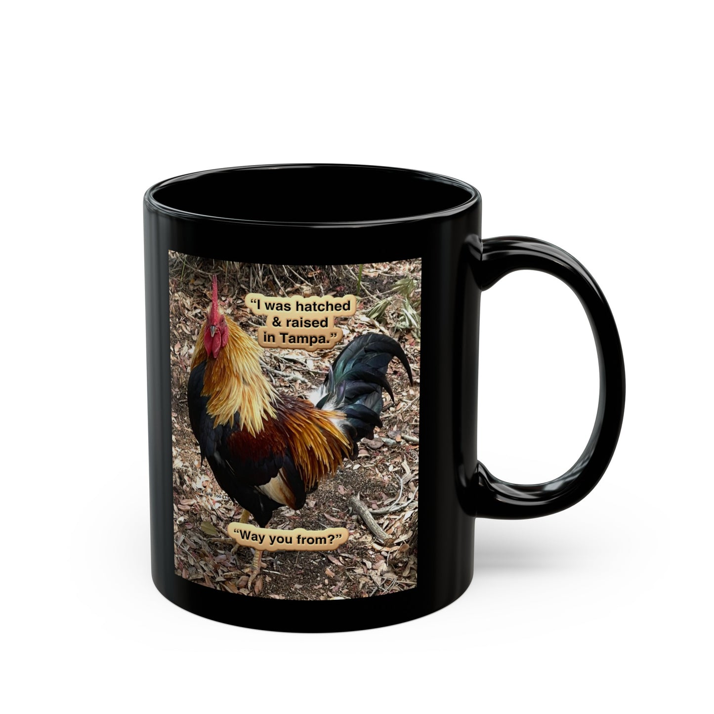 Rooster - Tampa Native Black Mug (11oz, 15oz)