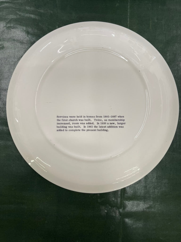 Commemorative Plate Apostolic Christian Church - Elgin Illinois (P012)