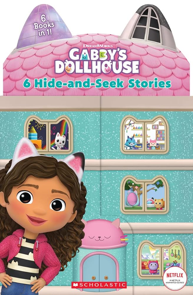 6 Hide-and-Seek Stories (Gabby's Dollhouse Novelty Book) cover image