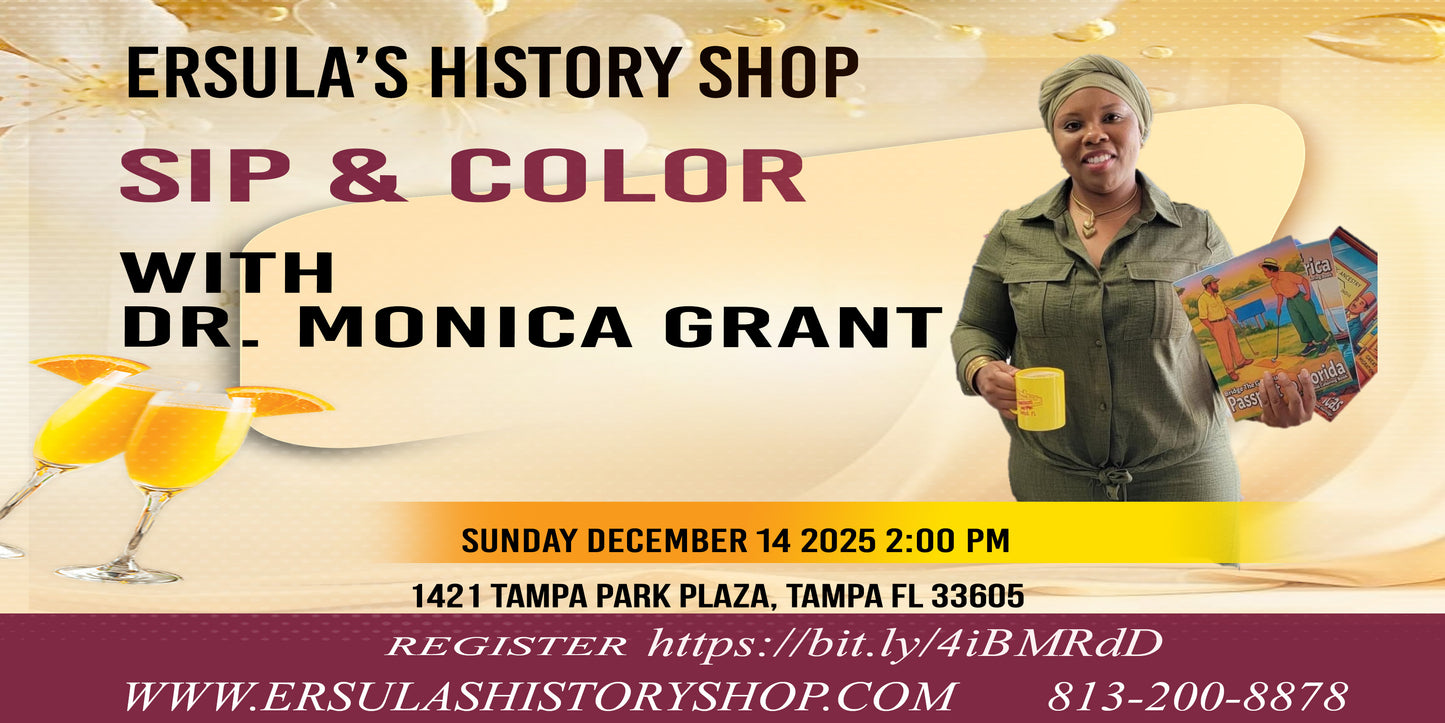 ERSULA'S HISTORY SHOP SPECIAL EVENT - SIP AND COLOR