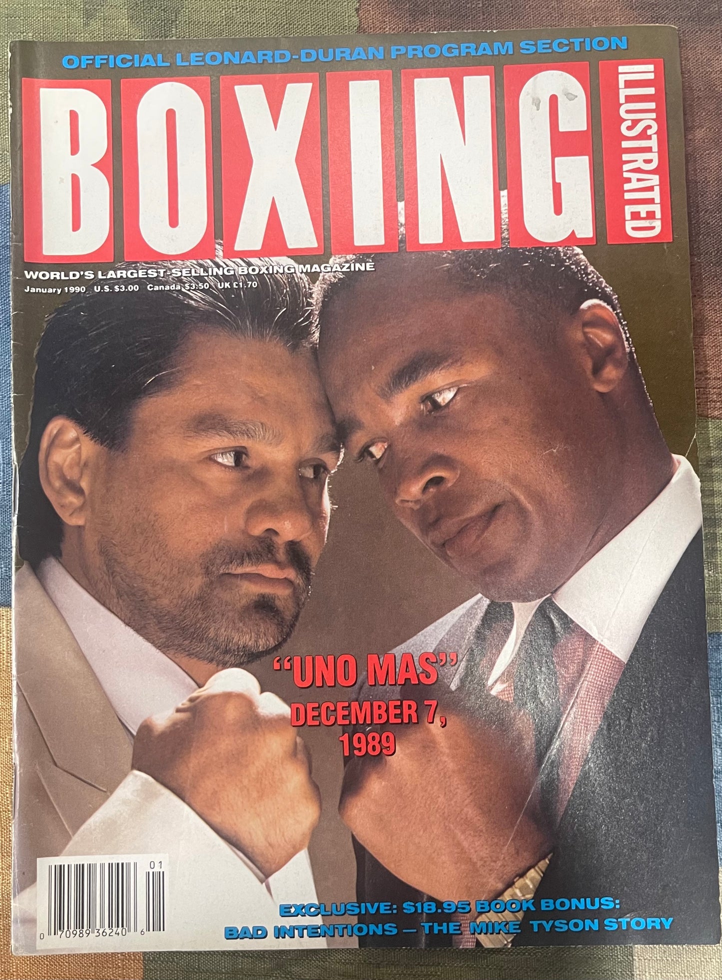 01 1990 Boxing Illustrated Uno Mas December 7 1989