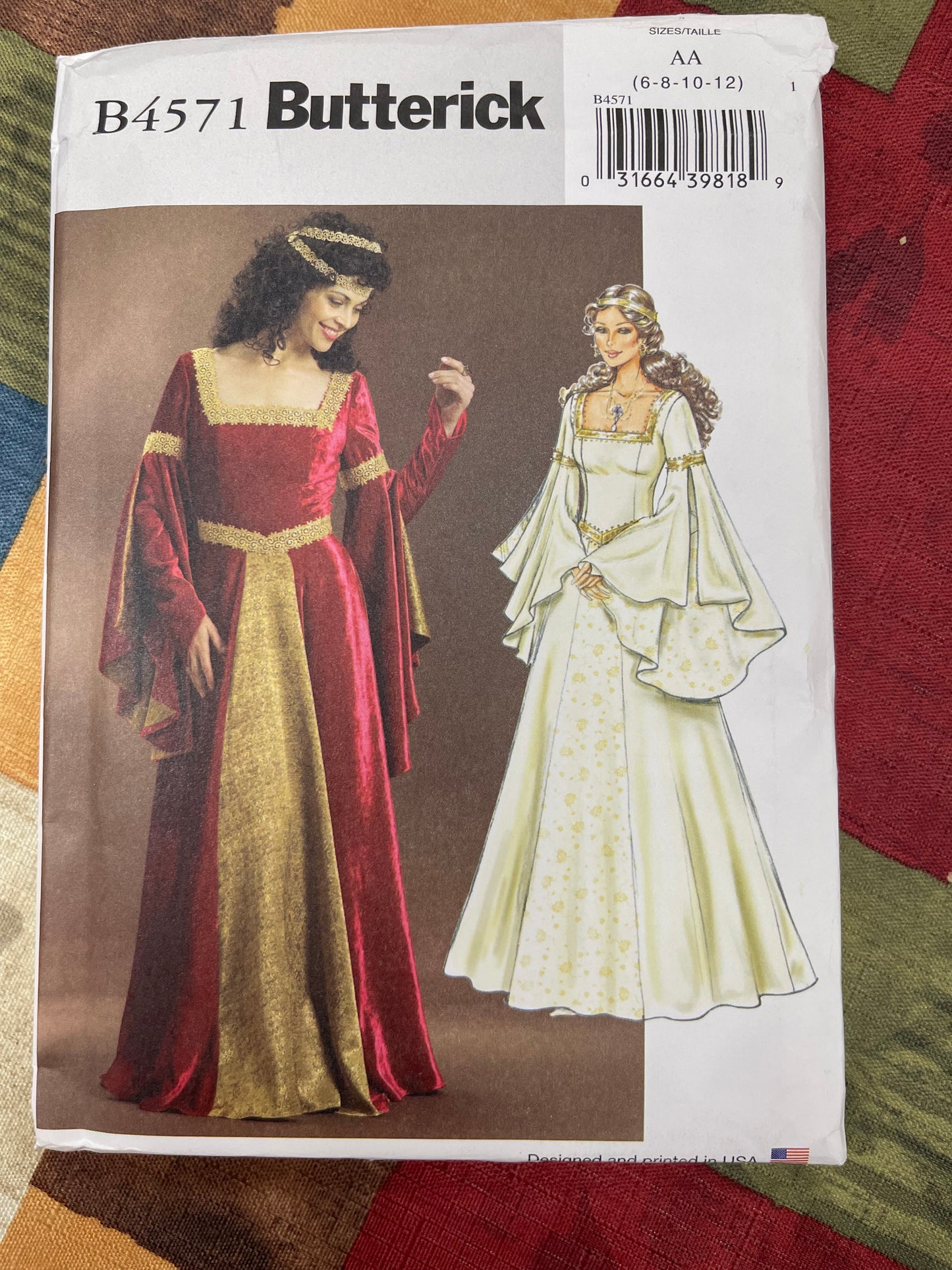 Butterick Pattern #B4571 Sz AA (6 8 10 12)