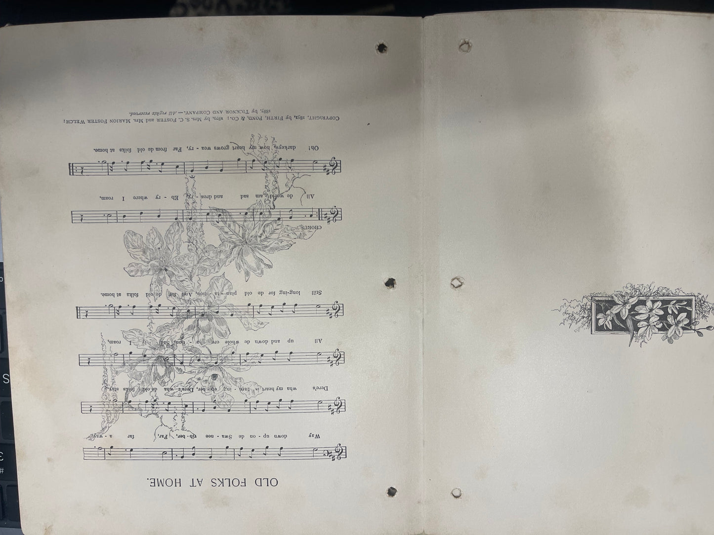 1851 ed The Old Folks at Home - Way Down Upon de Swanee Ribber