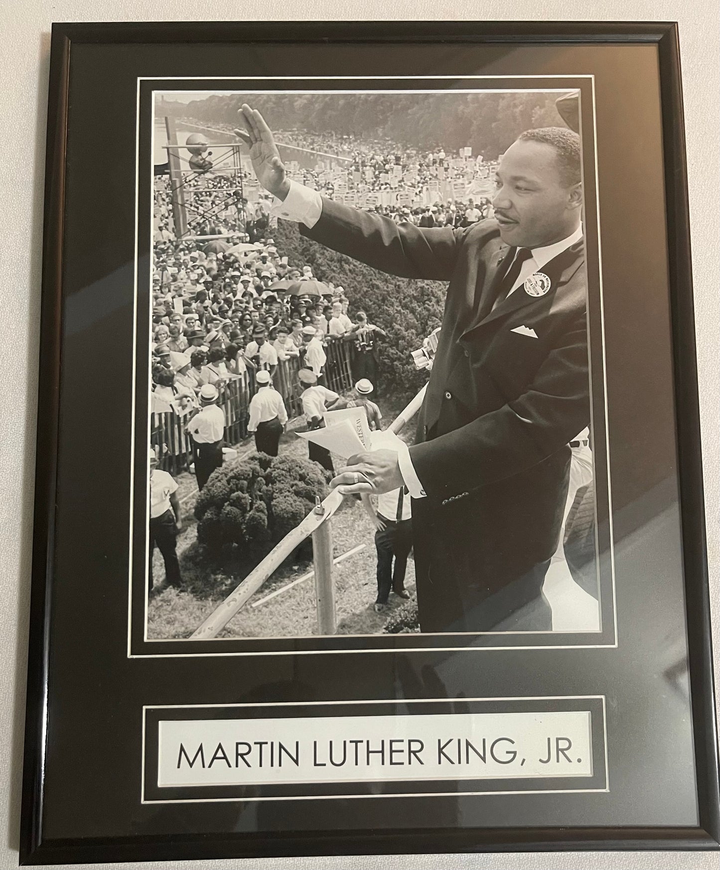 Frame Martin Luther King Jr waving