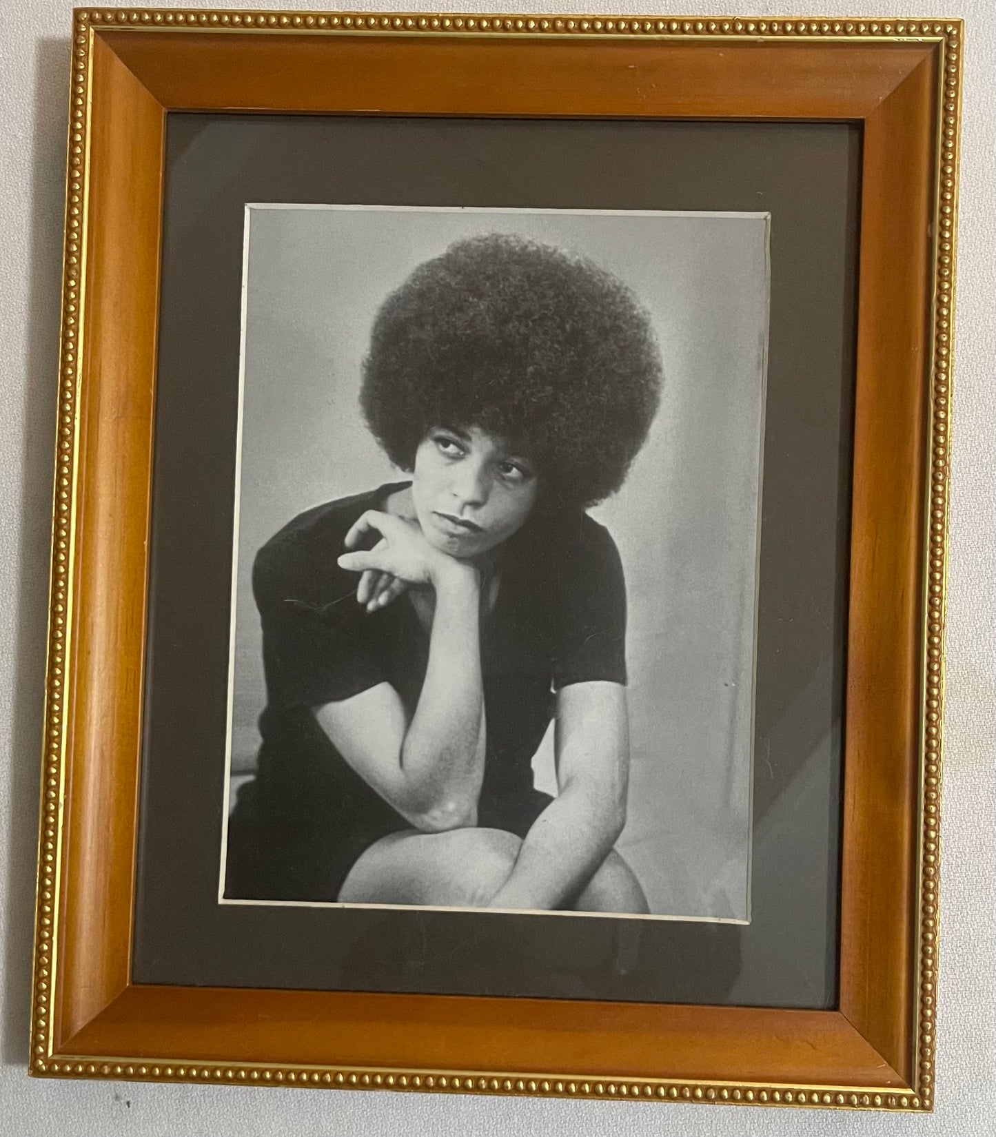 Framed Young Angela Davis