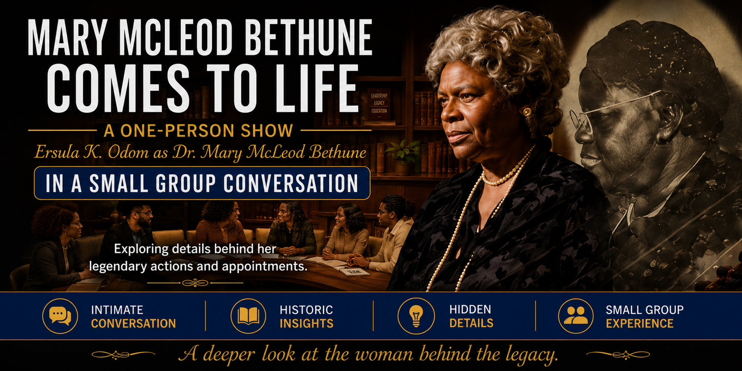 Conversation With Dr. Mary McLeod Bethune at Ersula's History Shop