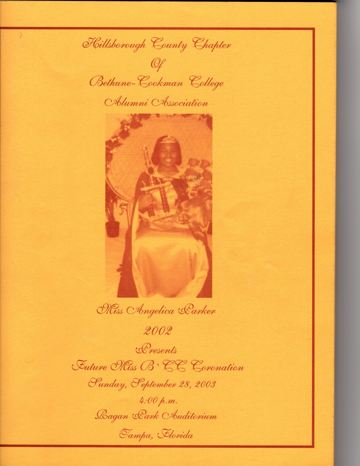 09 28 2003 Bethune Cookman Coronation