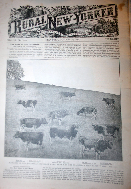 10 15 1892 NEWS Rural New-Yorker