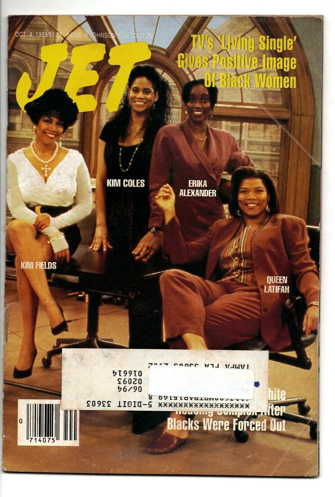 10 04 1993 JET Magazine Kim Coles Erika Alexander Queen Latifah Kim Fields