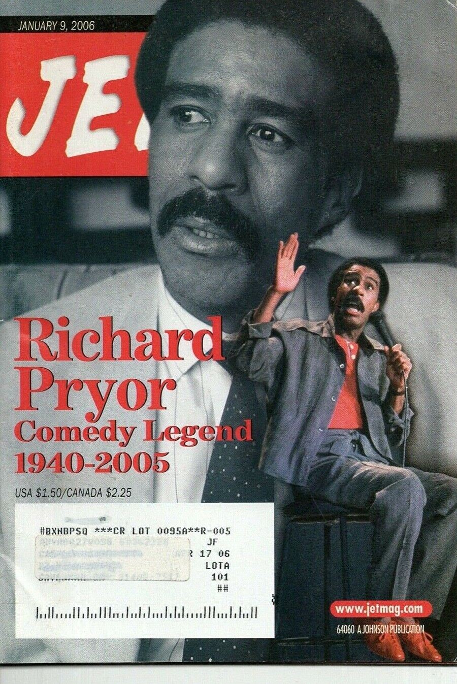 01 09 2006 JET MAGAZINE Richard Pryor