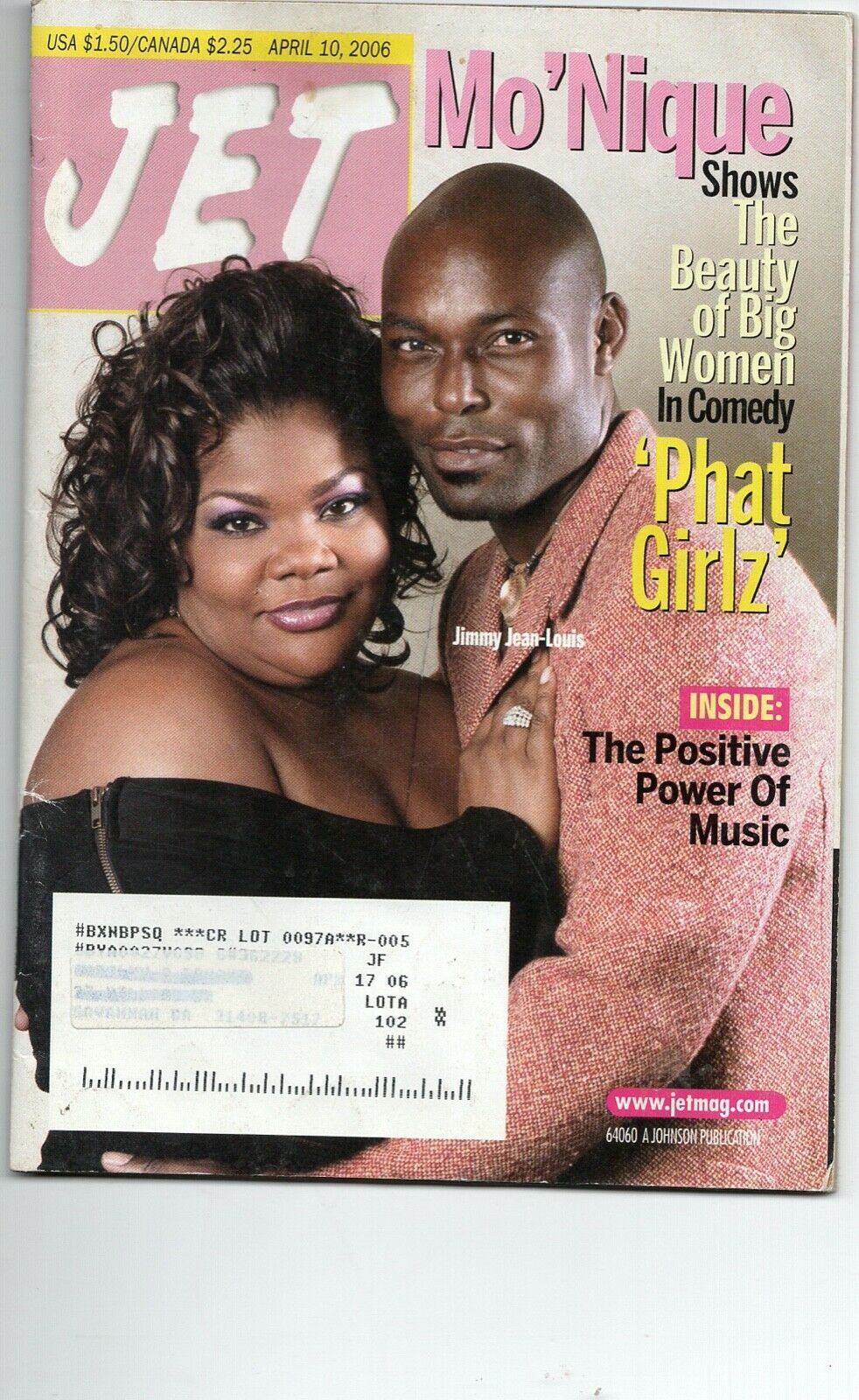 04 10 2006 JET MAGAZINE Mo'Nique Jimmy Jean-Louis