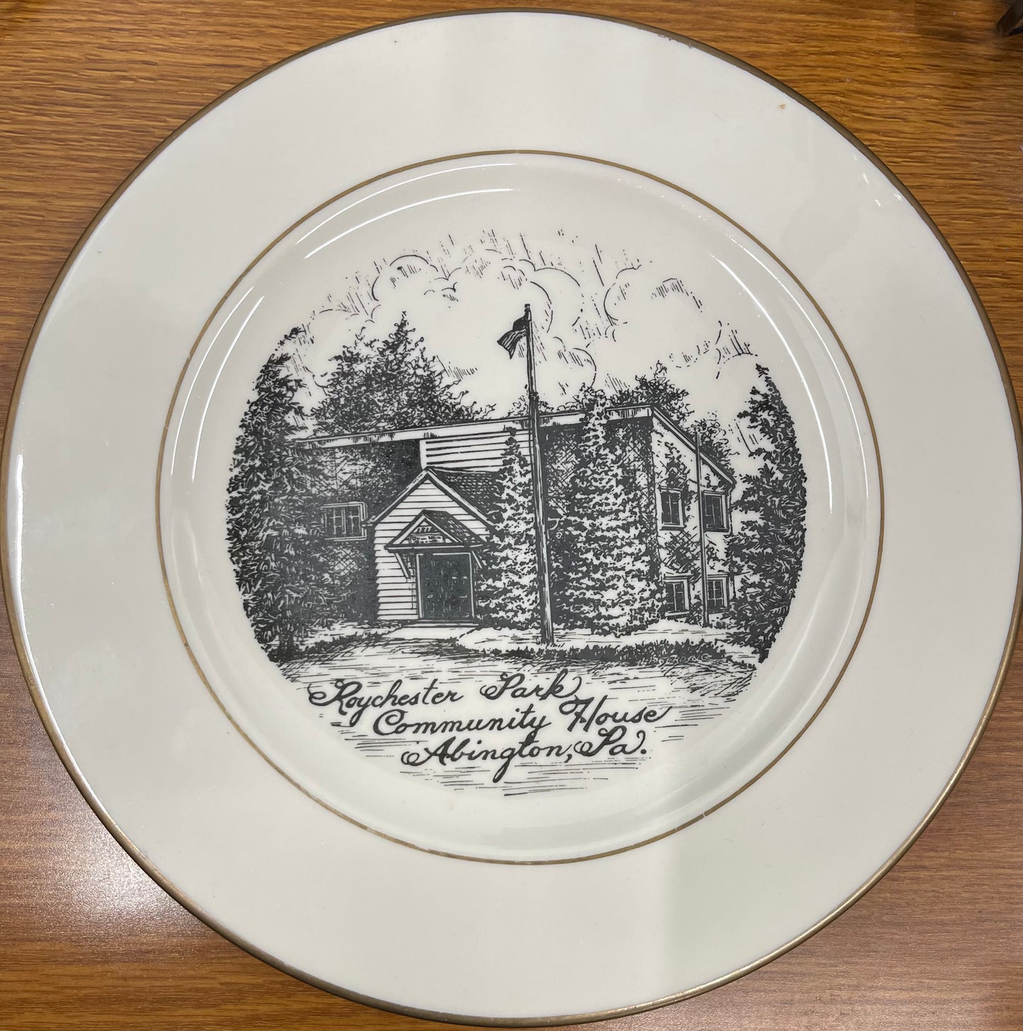 Plate Roychester Park Community House, Abington, PA (P013)