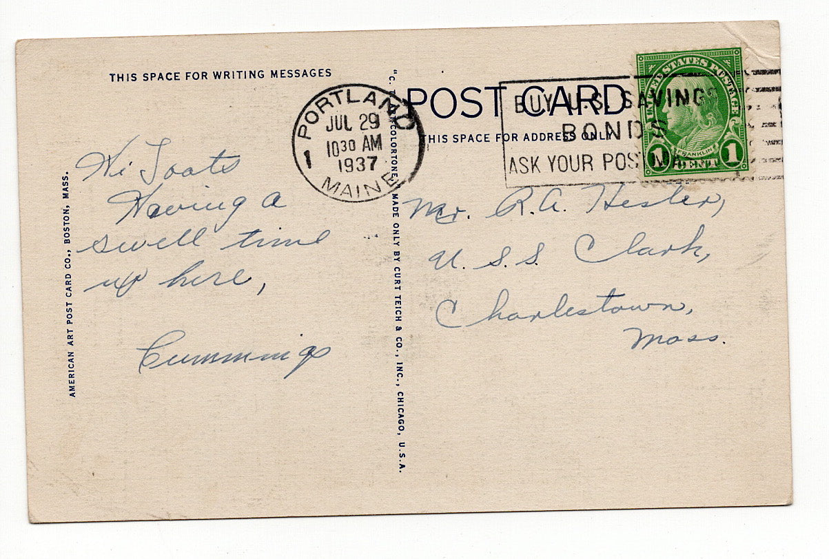 07 29 1937 Lakeside Birches, Maine PC5-15