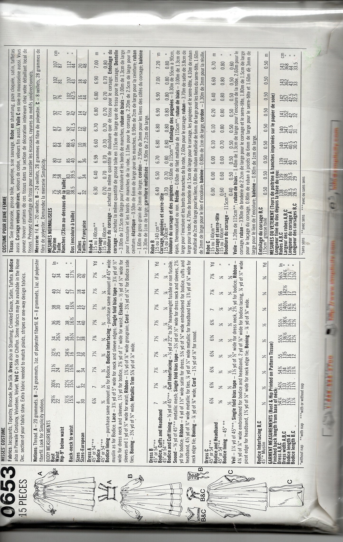 Simplicity Pattern #0653 Sz N 10 12 14