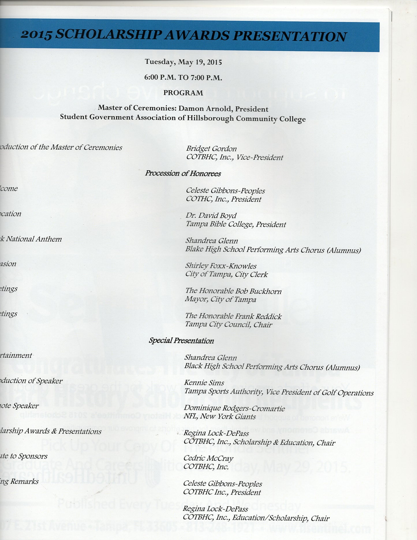 05 19 2015 City of Tampa Black History Committee MM13