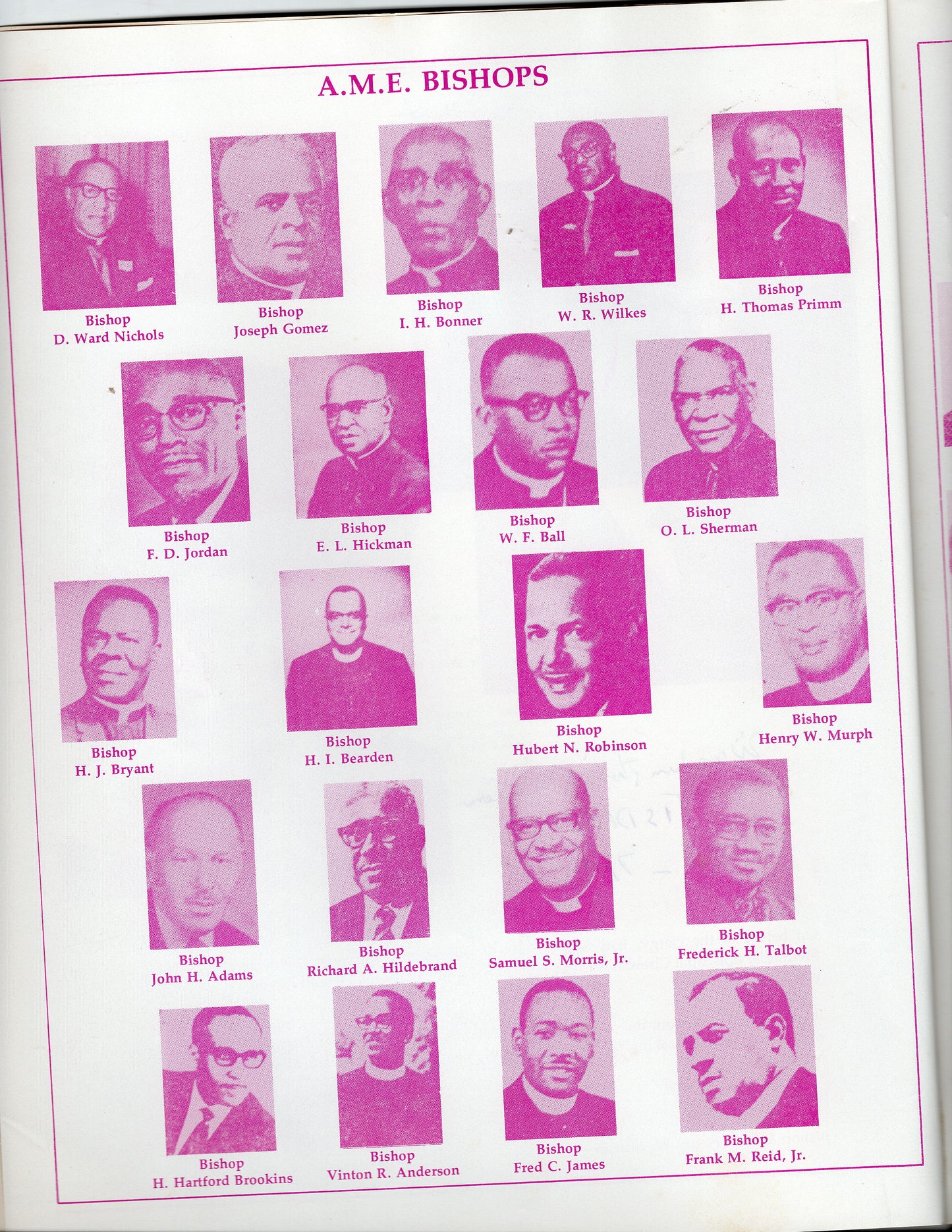 07 06 1975 Rare book of AME Church Council of Bishops