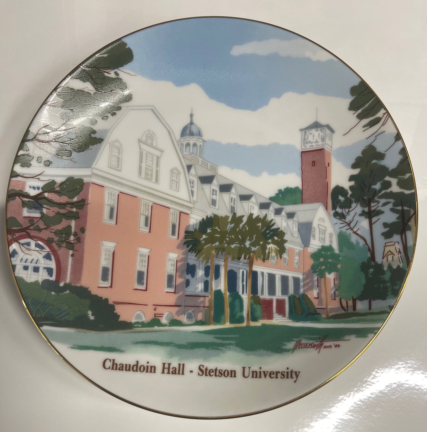 Stetson University 7 inch Plate - 7 - Chaudoin Hall 1994 (P041)