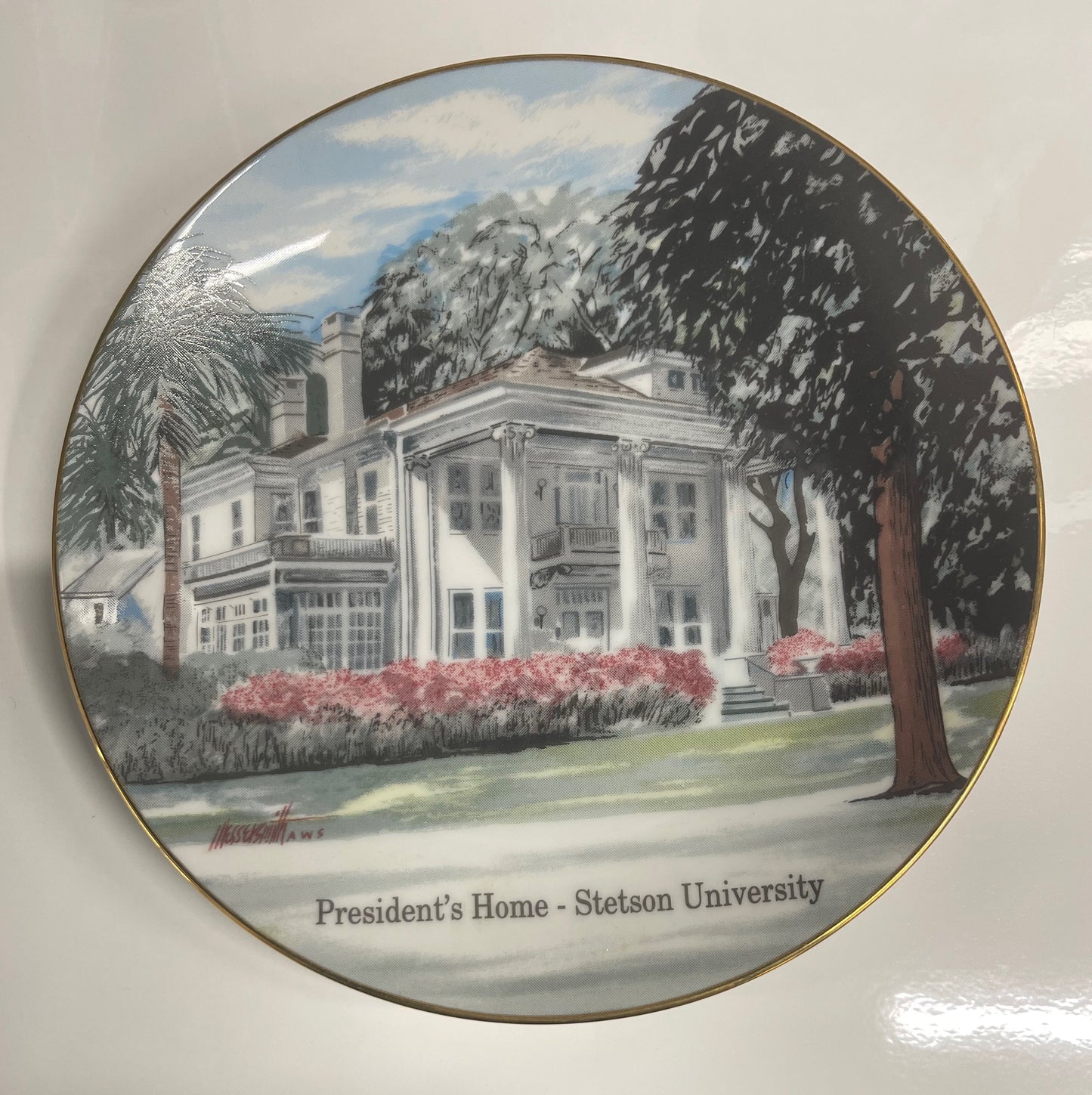 Stetson University 7 inch Plate - 4 - President's House 1991 (P039)