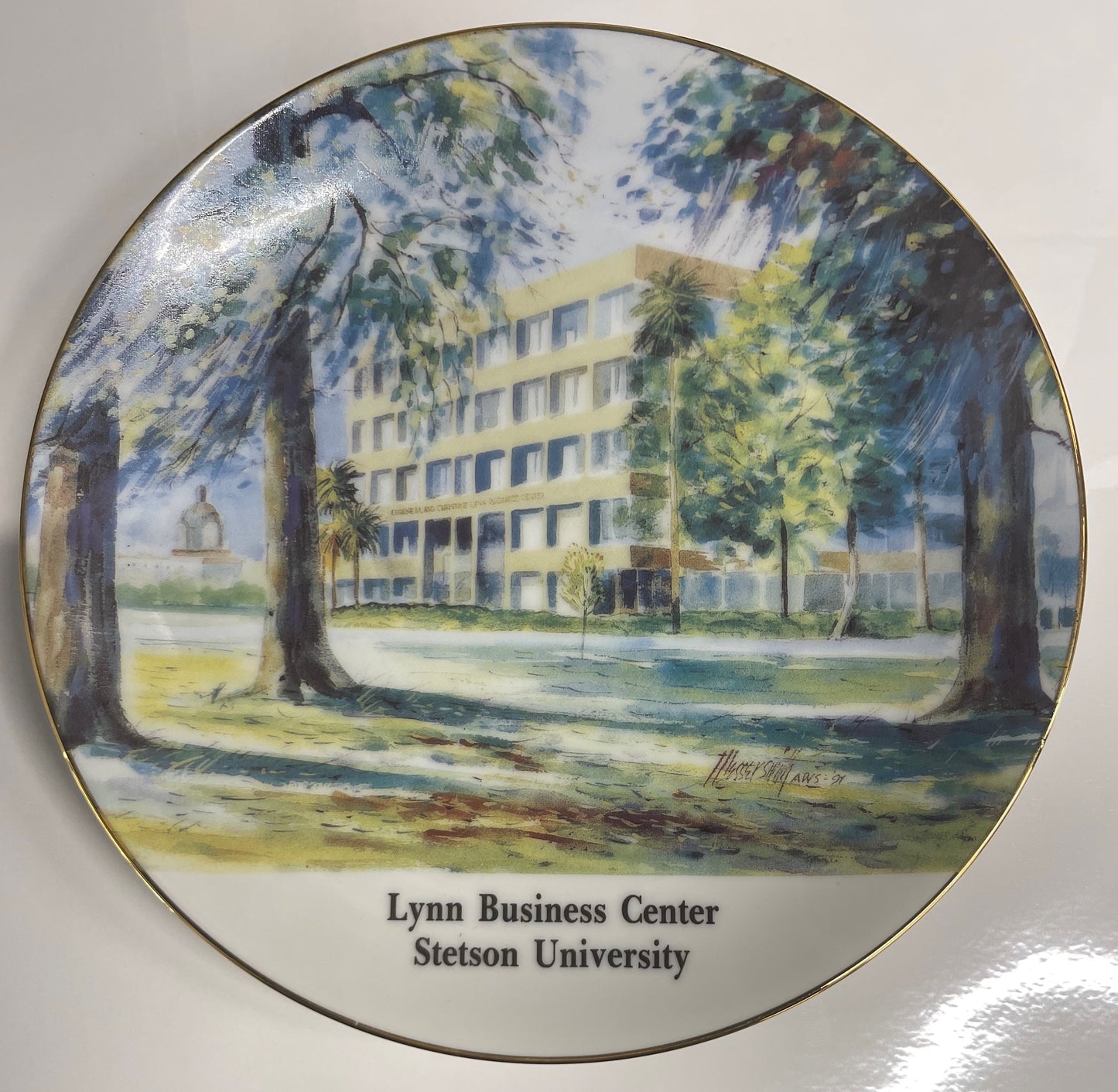 Stetson University 7 inch Plate - 10 - Lynn Business Center 1997 (P037)