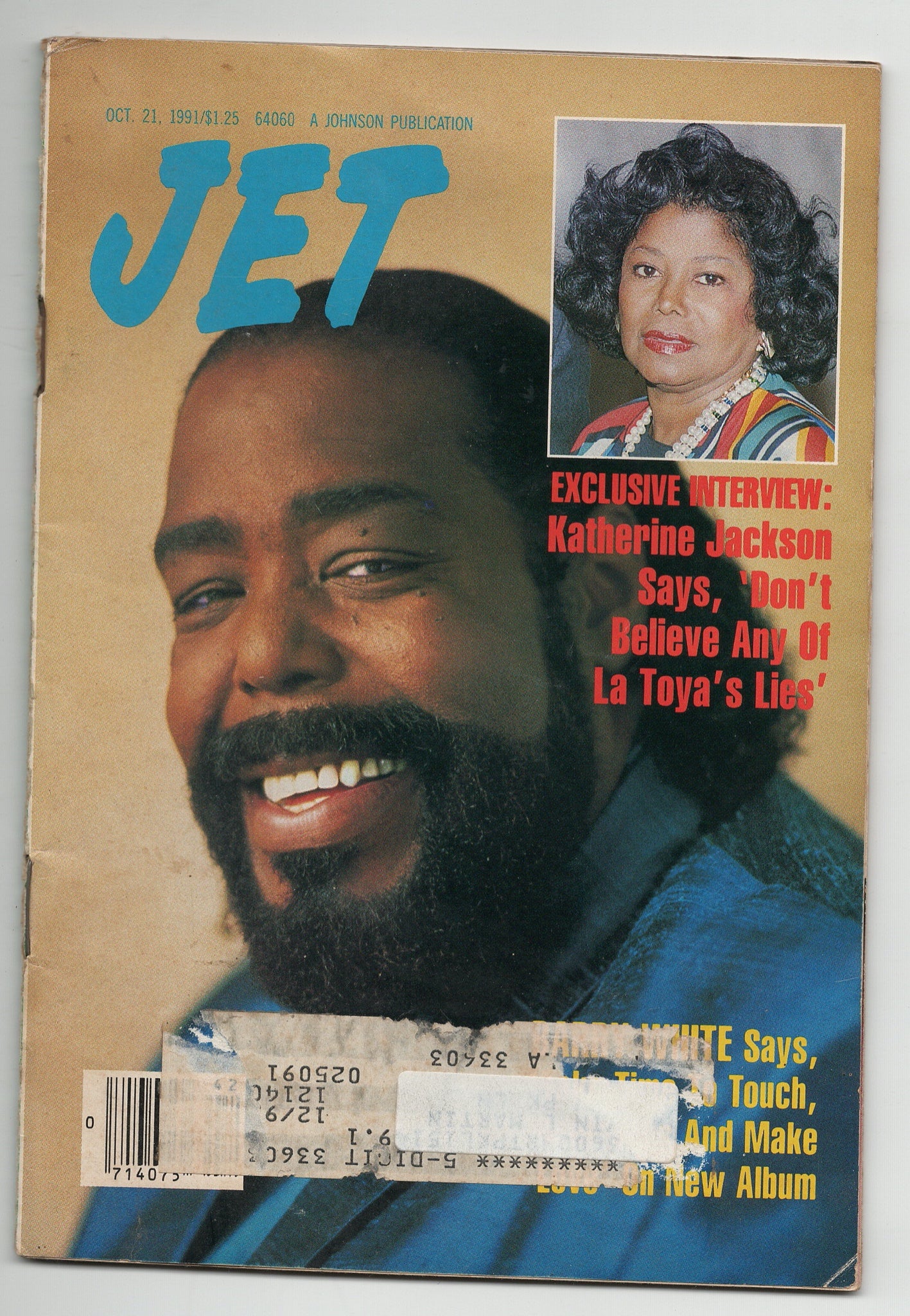 10 21 1991 Jet Magazine Barry White - Katherine Jackson