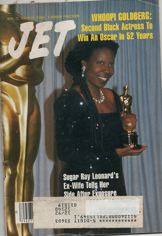 04 22 1991 JET Magazine Whoopi Goldberg Sugar Ray Leonard's Wife