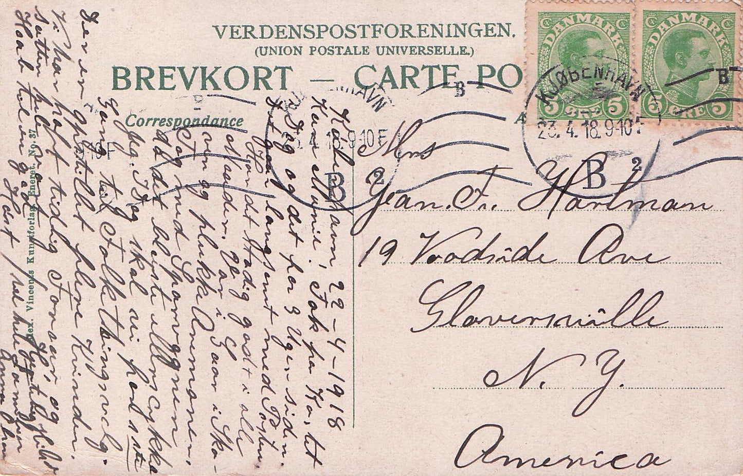 1918 04 18 kobenhavn Strandvejen med "Hvidore"