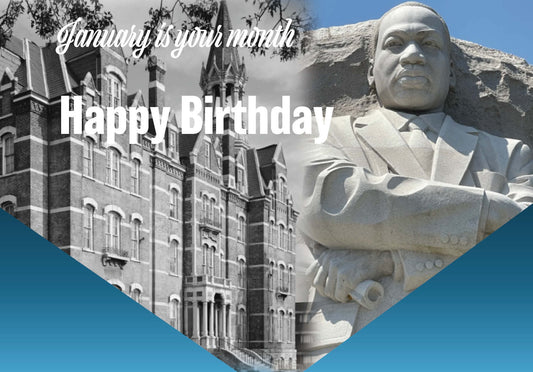Black  History Birthday Card  - January