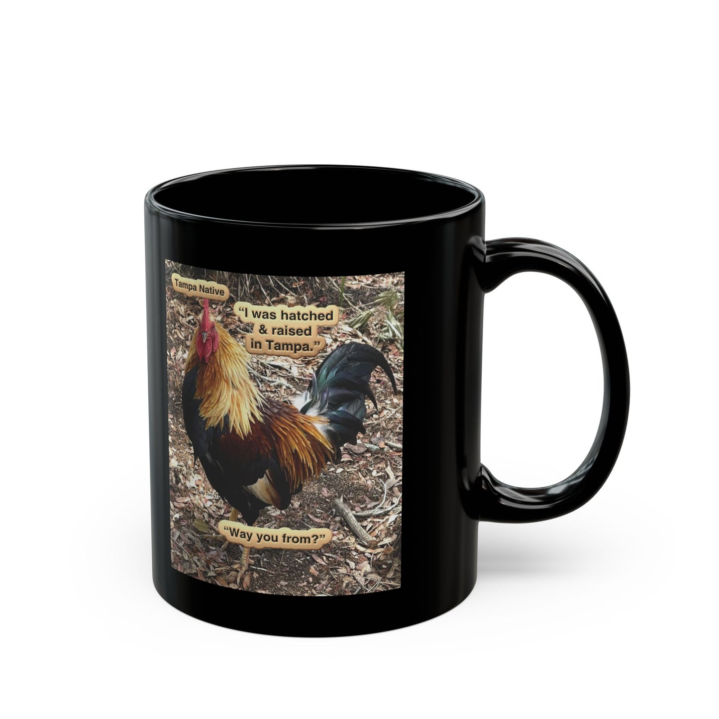 Rooster - Tampa Native Black Mug (11oz, 15oz)