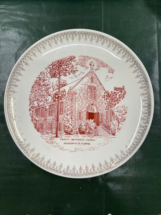 Commemorative Plate Trinity Methodist Church Jacksonville Florida (P009)