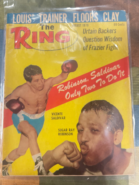 08 1970 The Ring Magazine Vicente Saldivar - Sugar Ray Robinson