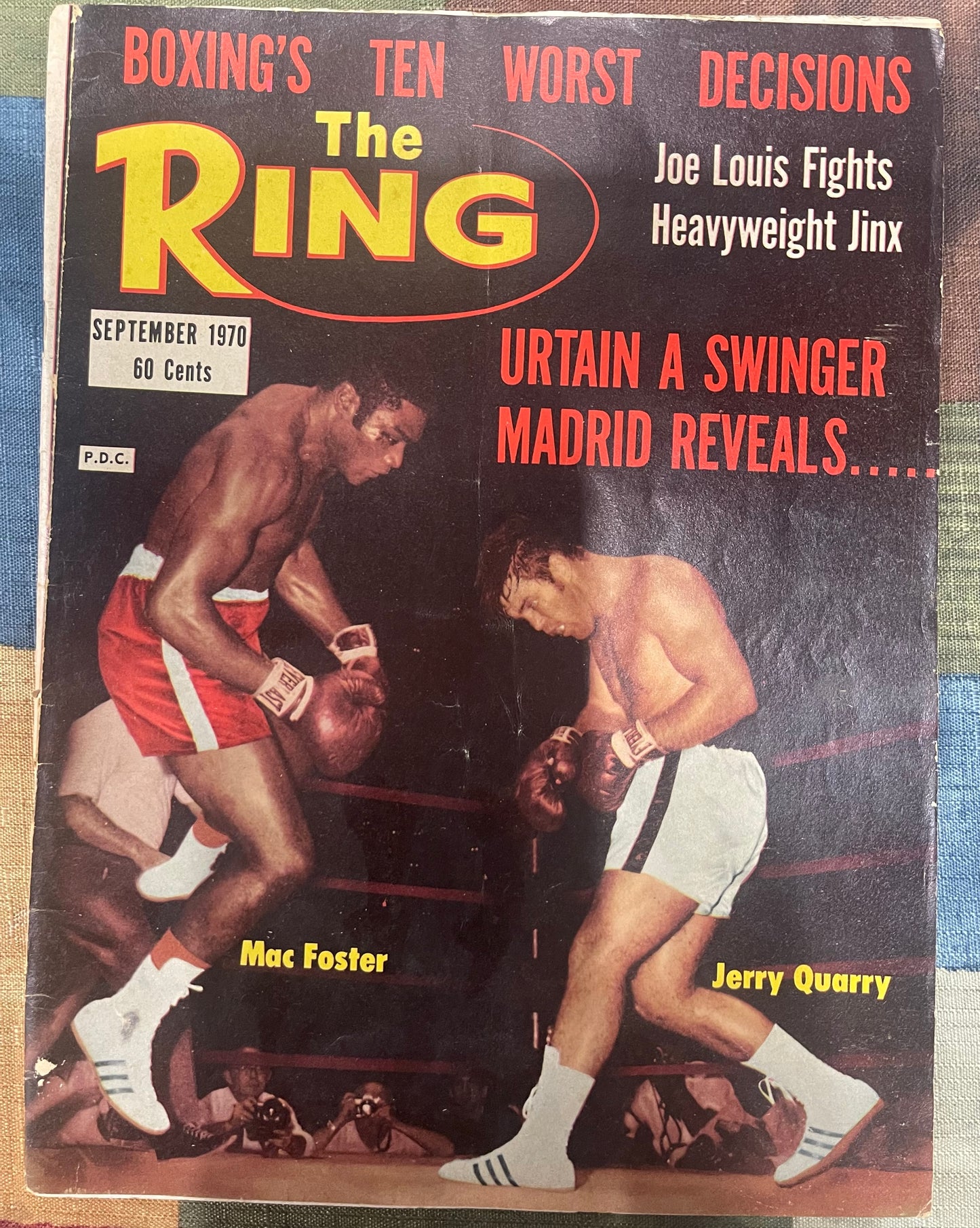 09 1970 The Ring Magazine Mac Foster  Jerry Quarry