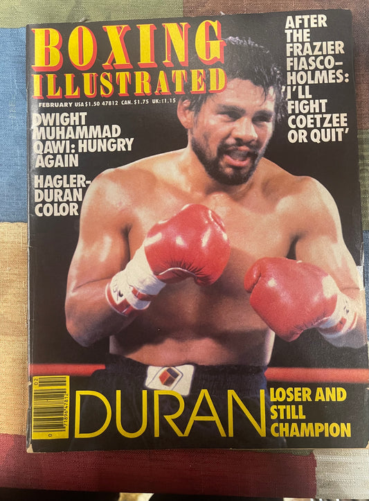 02 1984 Boxing Illustrated Duran - Muhammad - Hagler