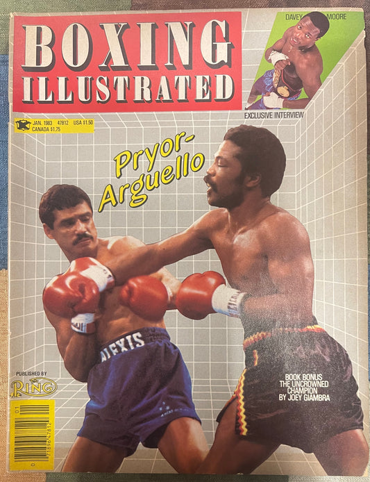 01 1983 Boxing Illustrated Magazine - Pryor - Argoeillo - Davey
