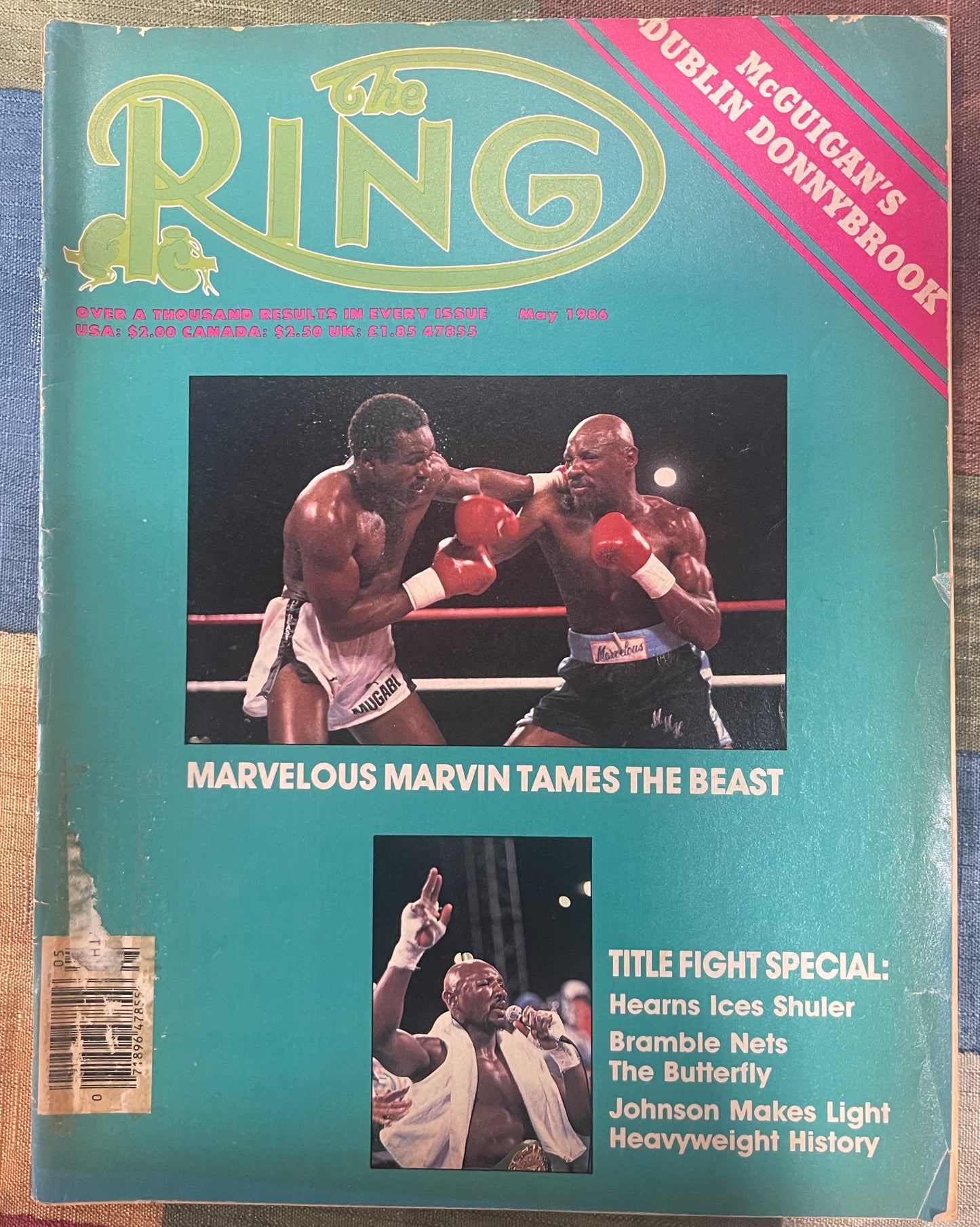 05 1986 The Ring Magazine - Marvelous Marvin
