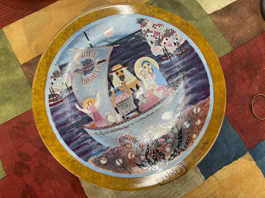 1980 Hedi Keller German Collector Plate Return - Flucht nach Agypten - Flight To Egypt (P005)