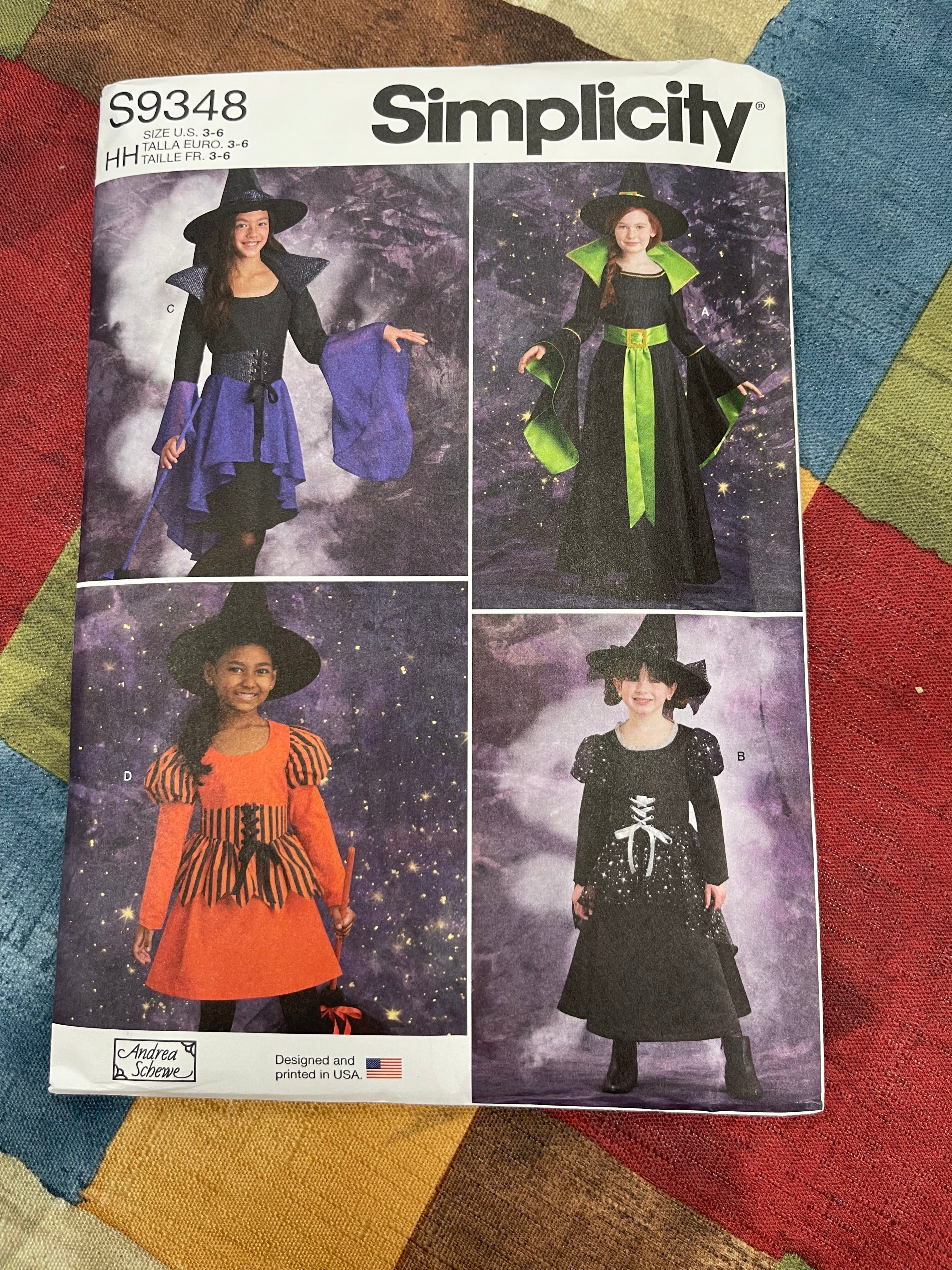 Simplicity Pattern #S9348 Size HH U.S. 3-6 - Halloween costumes ...