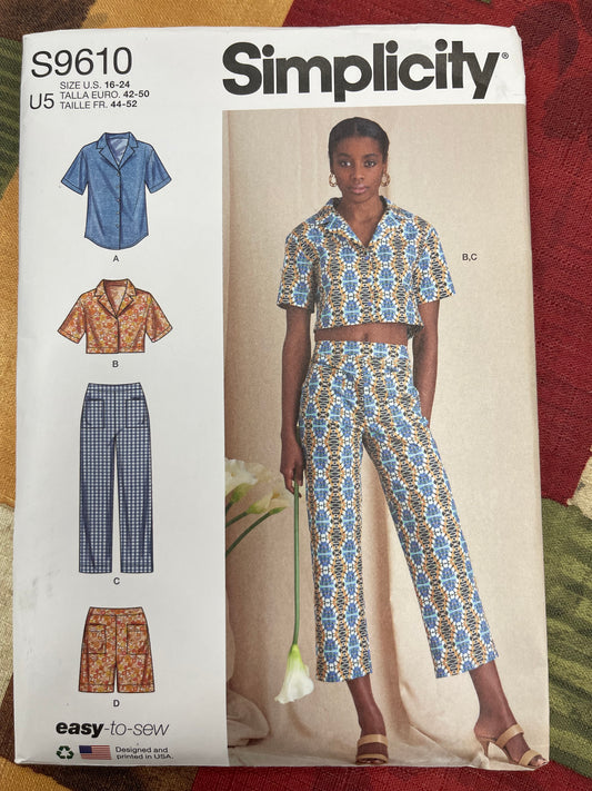 Simplicity Pattern #S9610 Size 16-24