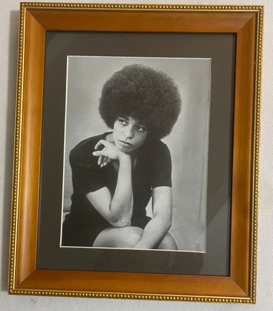 Framed Young Angela Davis