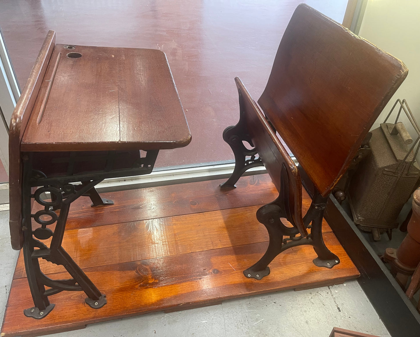 Vintage Real Wood School Desk