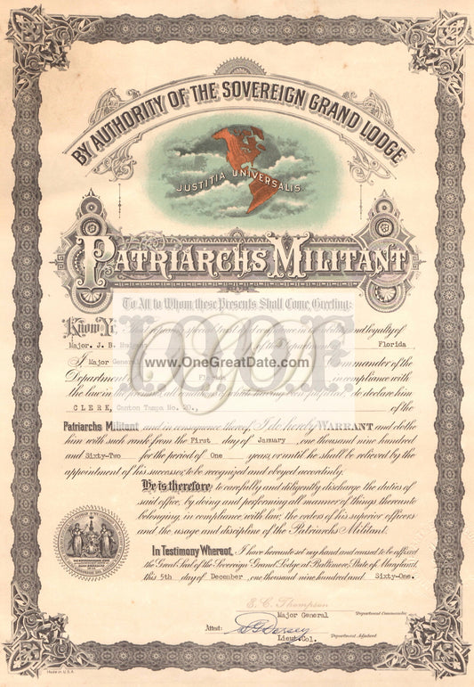 01 01 1962 Odd Fellows Clerk