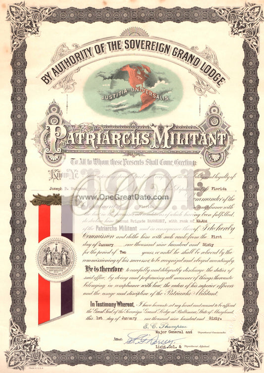 01 01 1962 Odd Fellows Major