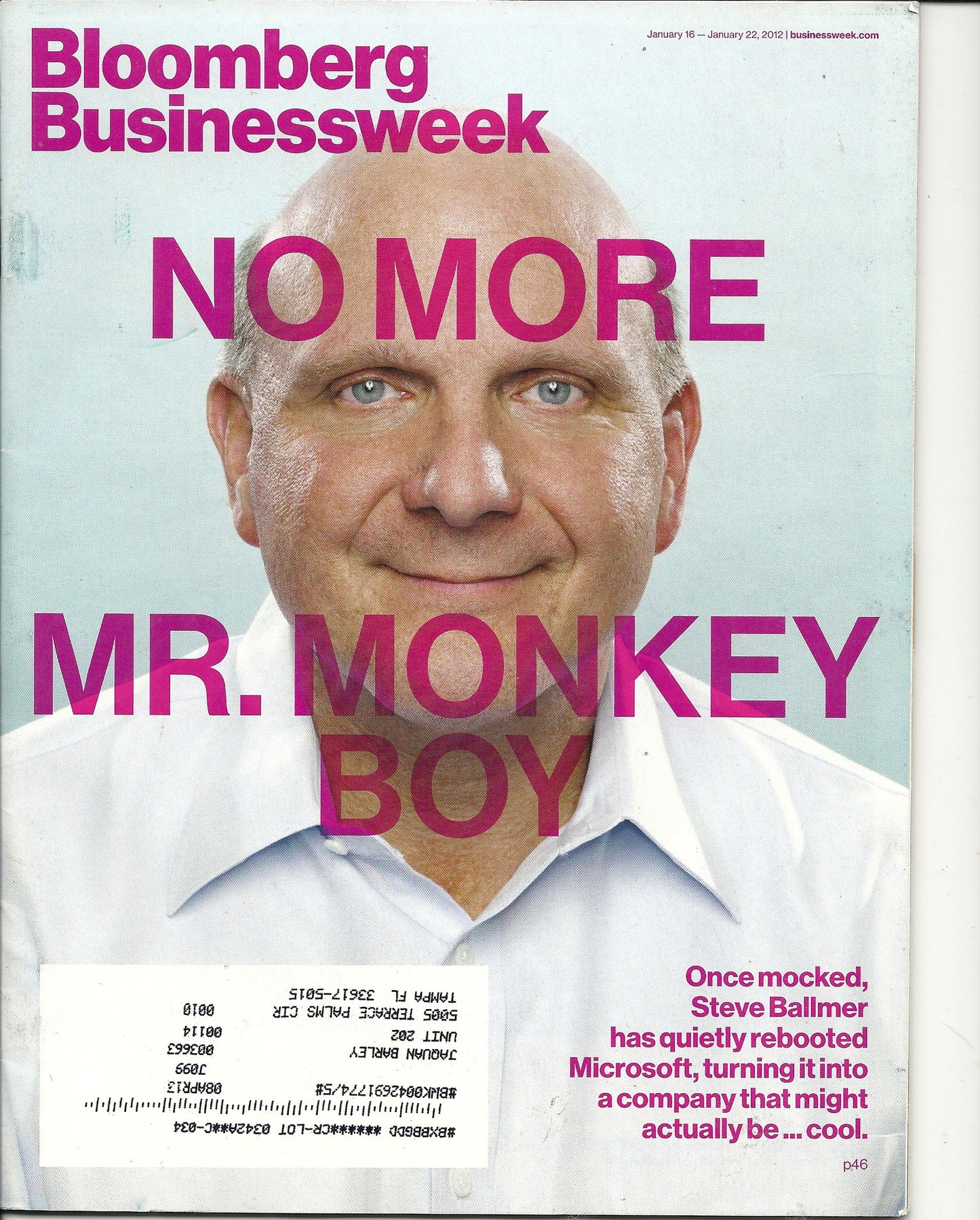 01 16 2012 Bloomberg Steve Ballmer