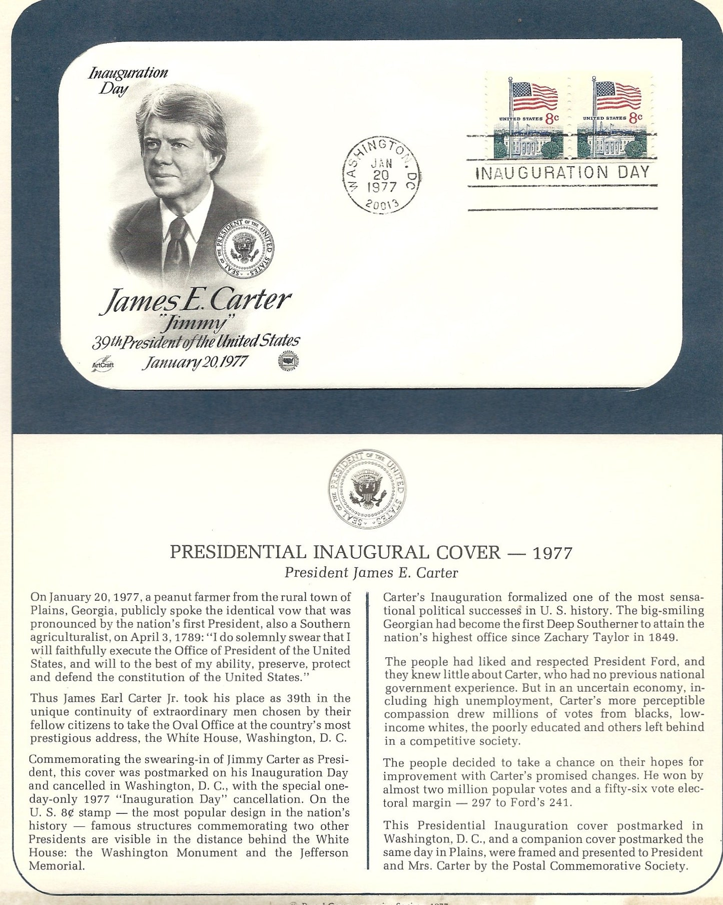 1977.01.20 James E Carter Inauguration Day