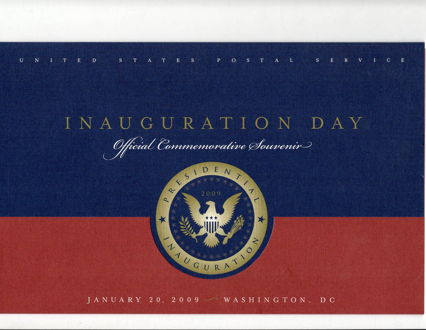 01 20 2009 FDC WH Obama Inauguration Day
