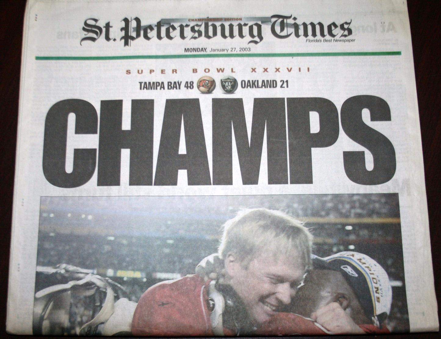 01 27 2003 Bucs Win SPT
