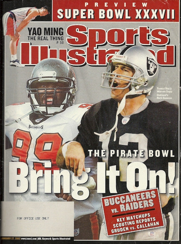 01 27 2003 Sports Illustrated Buccaneers vs Raiders
