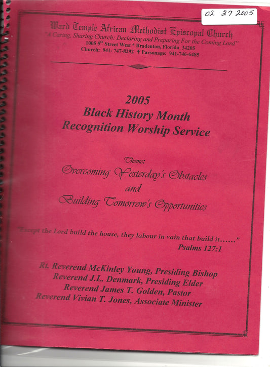 02 27 2005 Ward Temple AME