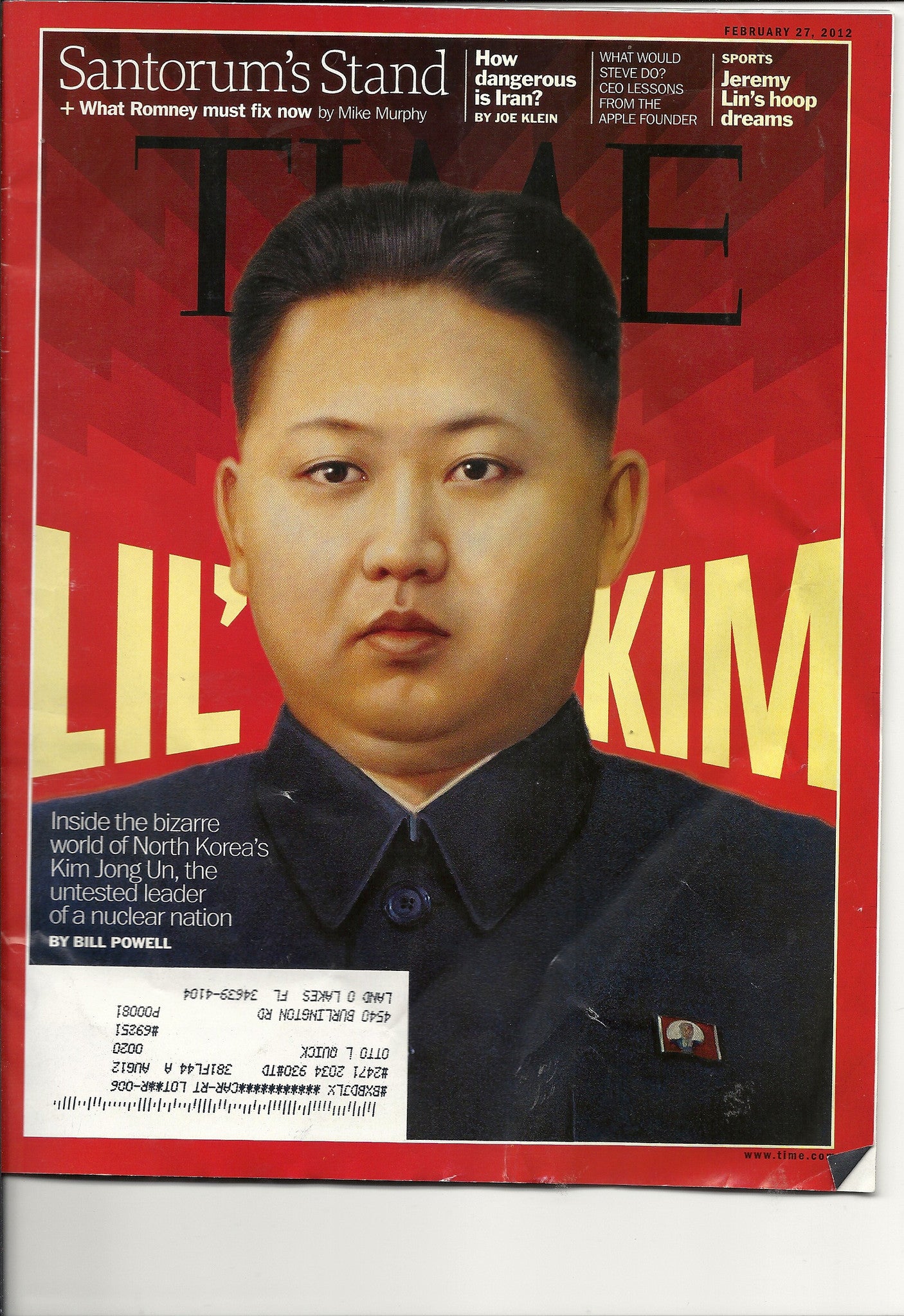 02 27 2012 Time Kim Jong Un