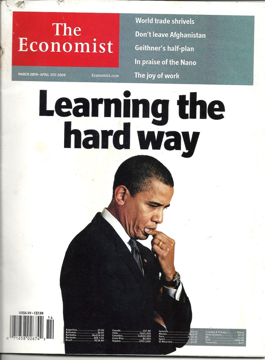 03 28 2009 OBAMA The Economist Magazine